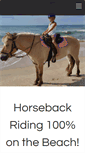 Mobile Screenshot of hatterasislandhorsebackriding.com